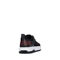 Men's Mixed-Media Backtab Logo Sneakers