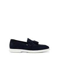 Men's Tassel-Trim Suede Loafers