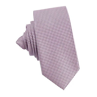 Micro-Jacquard Pattern Silk Classic-Cut Tie