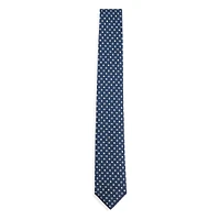 Jacquard Pattern Silk Classic-Cut Tie