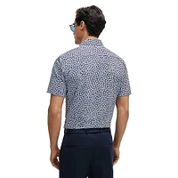 Roan Slim-Fit Performance-Stretch Jersey Floral Shirt