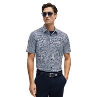 Roan Slim-Fit Performance-Stretch Jersey Floral Shirt