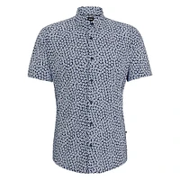 Roan Slim-Fit Performance-Stretch Jersey Floral Shirt