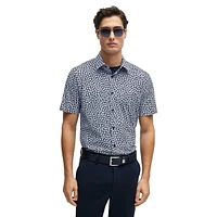 Roan Slim-Fit Performance-Stretch Jersey Floral Shirt
