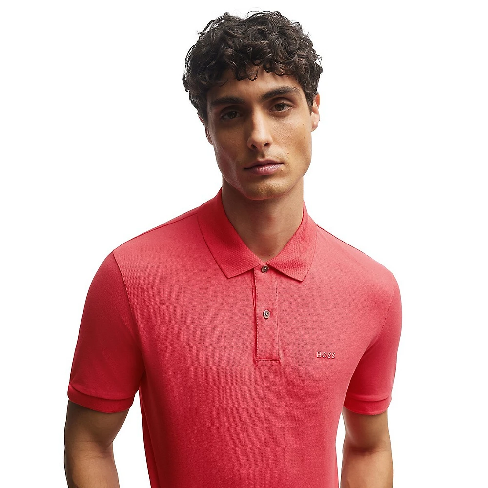 Regular-Fit Logo-Detail Polo Shirt