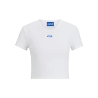 Stretch-Cotton Slim-Fit T-Shirt With Logo Label