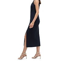 Sleeveless Seamed Stretch Dress