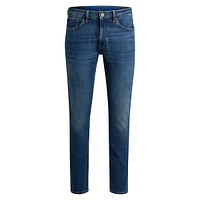 Extra-Slim-Fit Stretch Stonewashed Jeans