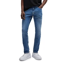 Extra-Slim-Fit Stretch Stonewashed Jeans