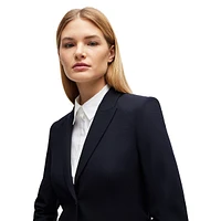 Slim-Fit Micro-Pattern Super-Stretch Blazer