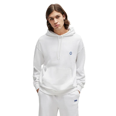 Cotton-Terry Hoodie With Smiley-Face Logo