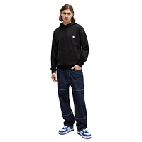 Cotton-Terry Hoodie With Smiley-Face Logo