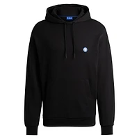 Cotton-Terry Hoodie With Smiley-Face Logo