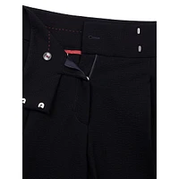 Straight-Leg Pleated Trousers