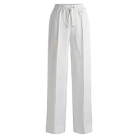 Relaxed-Fit Drawcord Dress Pants