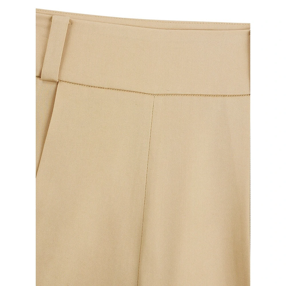 Relaxed-Fit Side-Zip Wide-Leg Trousers