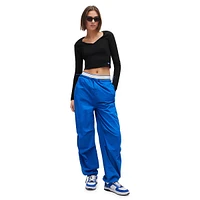 Baggy-Fit Cotton Parachute Pants