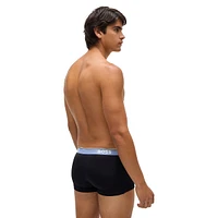 3-Pack Stretch-Cotton Trunks With Logo Waistbands