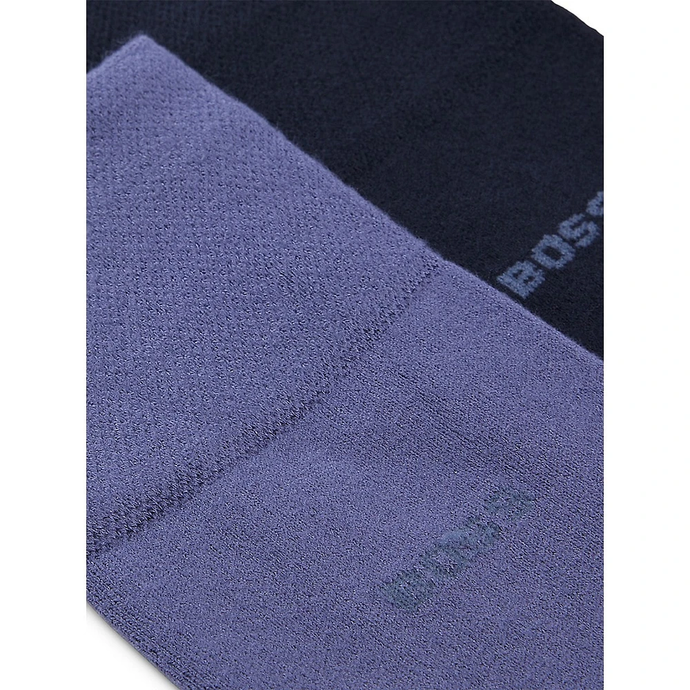 Men's 2-Pack Stretch-Knit Crew Socks Pack