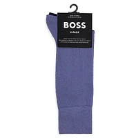 Men's 2-Pack Stretch-Knit Crew Socks Pack