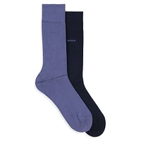 Men's 2-Pack Stretch-Knit Crew Socks Pack