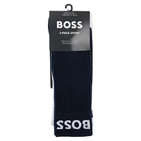 Men's 2-Pair Stretch Quarter-Length Socks