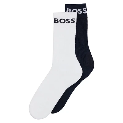 Men's 2-Pair Stretch Quarter-Length Socks