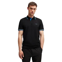 Slim-Fit Stretch-Cotton Ringer Polo Shirt