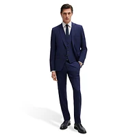 Slim-Fit Checked Stretch Wool-Blend 3-Piece Suit