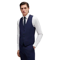 Slim-Fit Checked Stretch Wool-Blend 3-Piece Suit