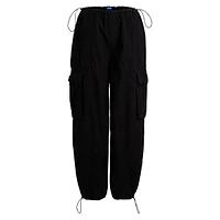 Oversized Poplin Parachute Pants