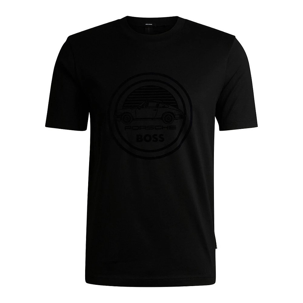 Porsche x BOSS Mercerized-Cotton T-Shirt