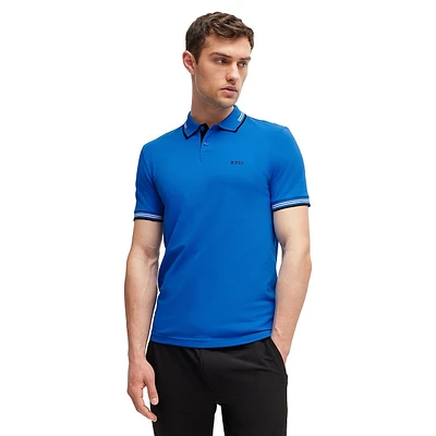 Slim-Fit Stretch-Cotton Ringer Polo Shirt