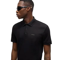 Relaxed-Fit Cotton Jacquard Logo Polo Shirt