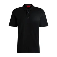 Interlock-Cotton Stacked Logo Polo Shirt