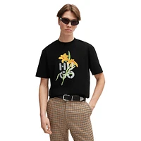 Relaxed-Fit Floral Logo T-Shirt