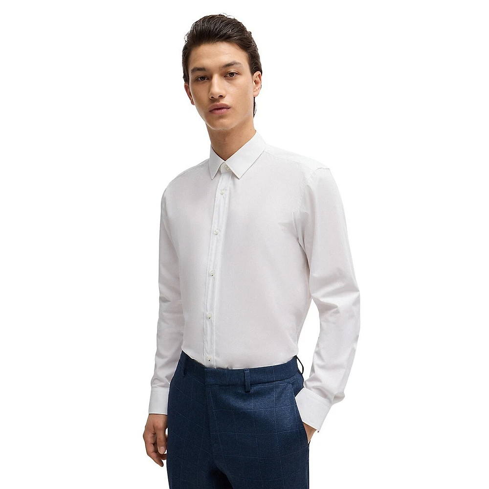 Extra-Slim-Fit Easy-Iron Cotton Poplin Shirt