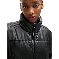 Water-Repellent Padded Logo Jacket