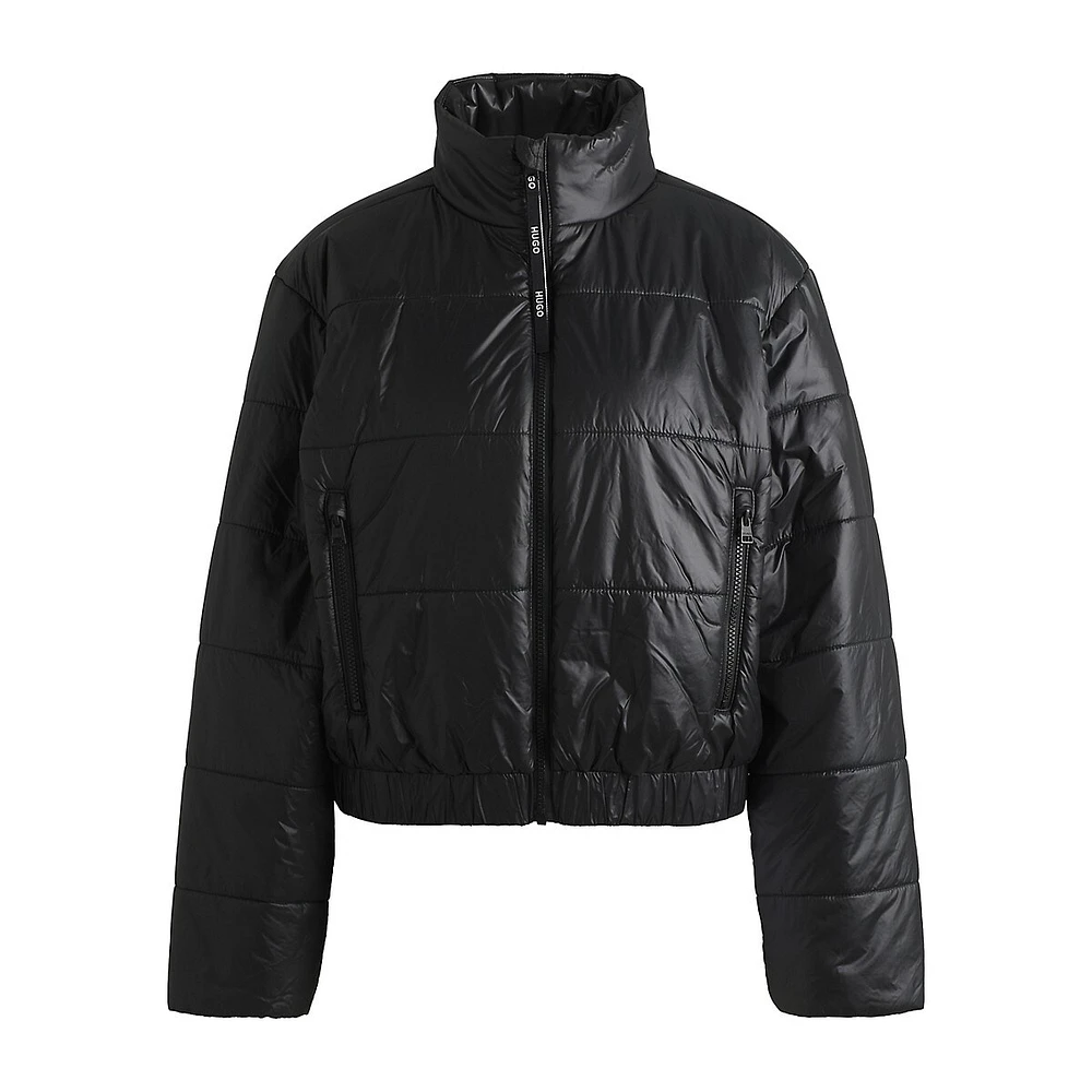 Water-Repellent Padded Logo Jacket