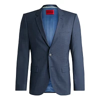 Extra Slim-Fit Houndstooth Stretch Wool-Blend Suit Jacket