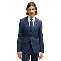 Extra Slim-Fit Houndstooth Stretch Wool-Blend Suit Jacket