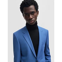 Slim-Fit Performance-Stretch Wool-Blend Jacket