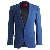 Slim-Fit Performance-Stretch Wool-Blend Jacket