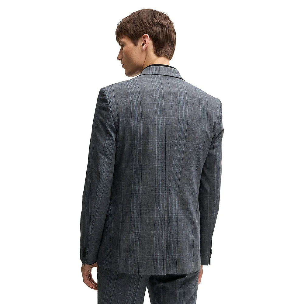 Extra-Slim-Fit Checked Performance-Stretch Suit Jacket