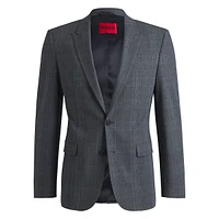 Extra-Slim-Fit Checked Performance-Stretch Suit Jacket