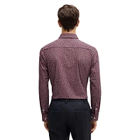 Slim-Fit Print Performance-Stretch Shirt