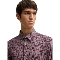 Slim-Fit Print Performance-Stretch Shirt