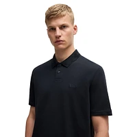 Camouflage-Trim Polo Shirt