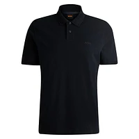 Camouflage-Trim Polo Shirt