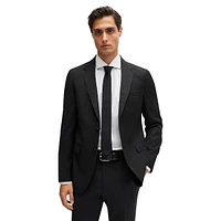 Houston Slim-Fit Micro-Patterned Virgin Wool Suit